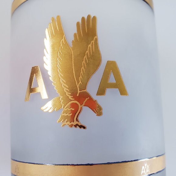 American Airlines Frosted Cocktail Glass Logo - Picture 12 of 15